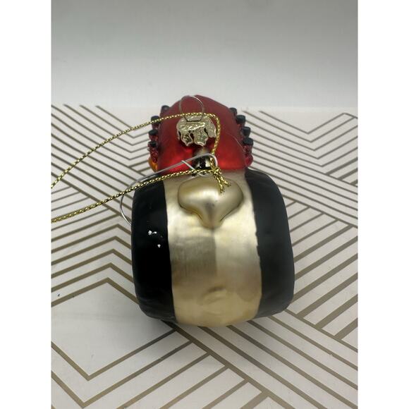 Primitives By Kathy Red Tractor Glass ORNAMENT NEW Christmas Holiday - Picture 3 of 6